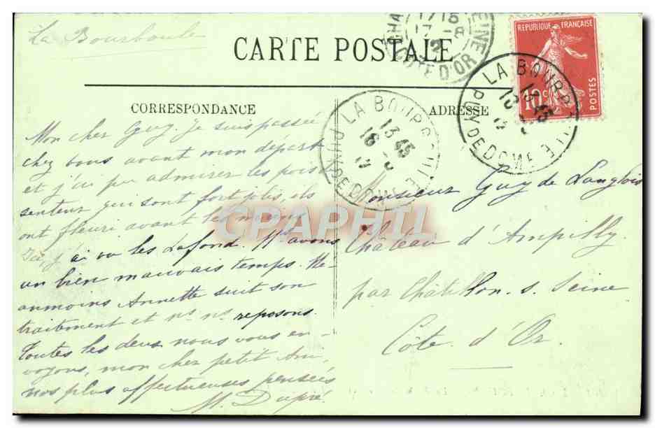 La Bourboule — La Roche des Fées et les Hôtels — LL. — N° 101 — Rückseite