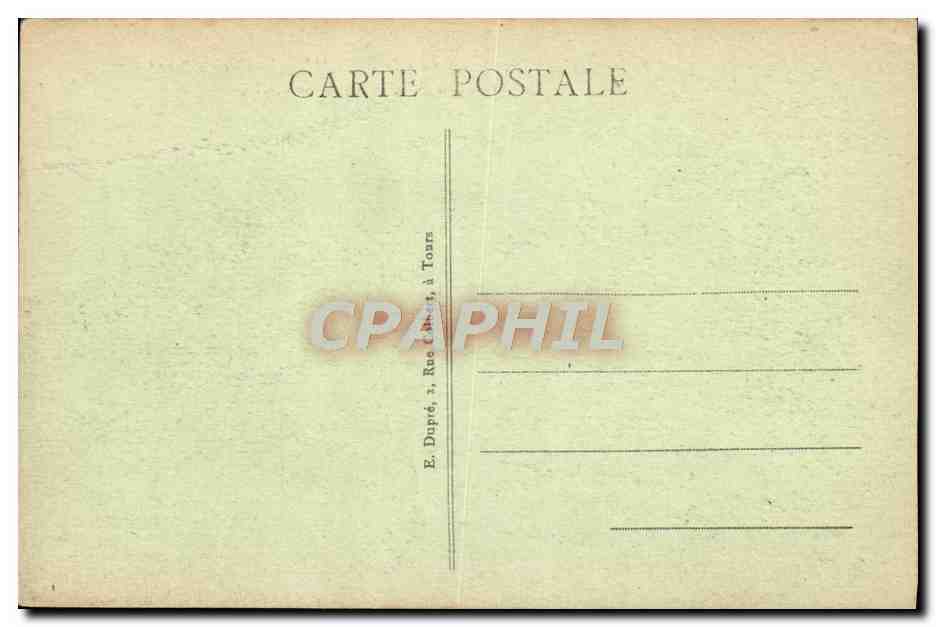 CPA Saumur Le Chateau Cote Nord — Back