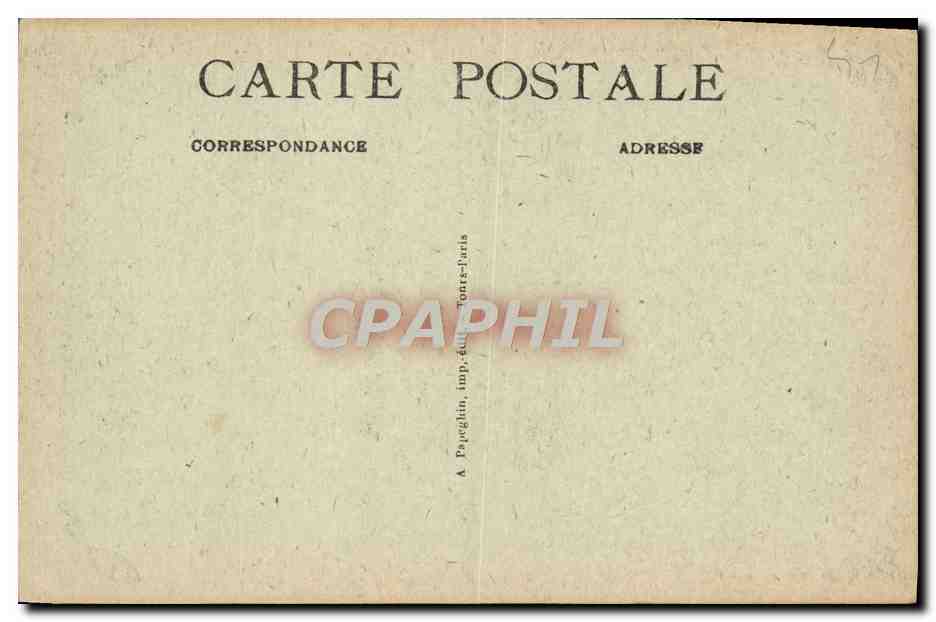 CPA Blois Le Chateau Aile Francois 1er Cheminee du Salon d'Honneur — Rückseite