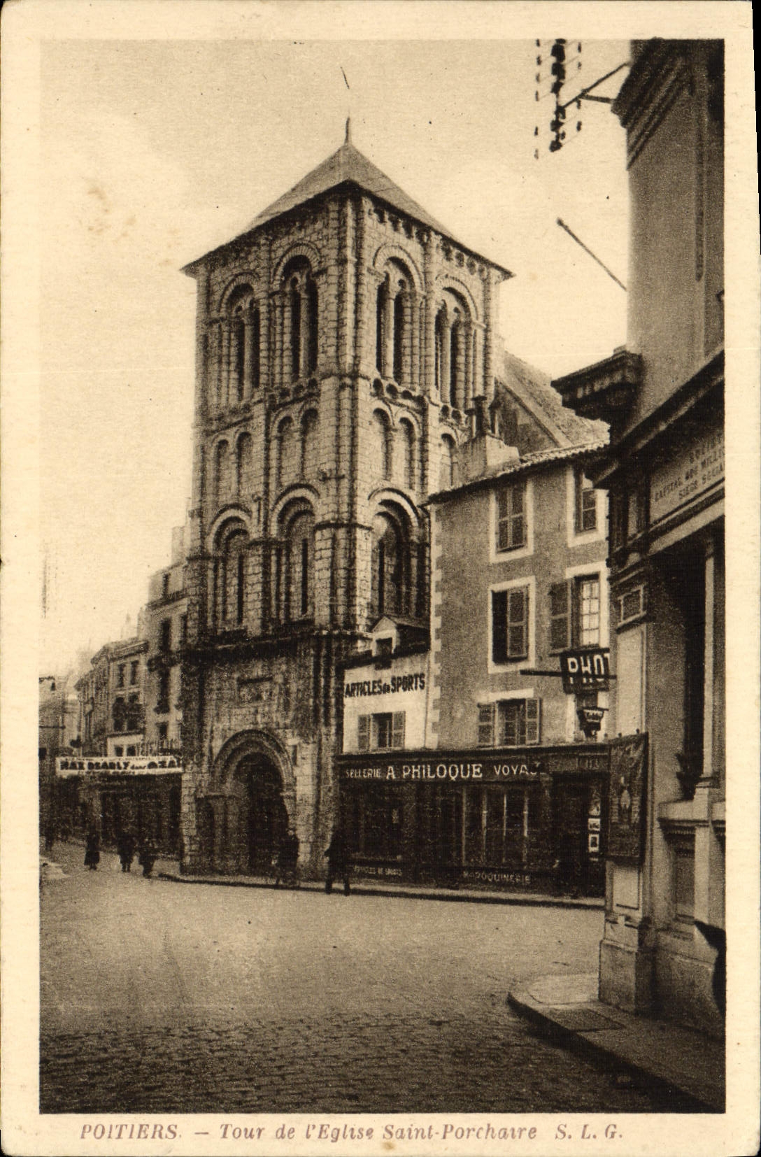 Poitiers — Tour de l'Église Saint-Porchaire — S.L.G.