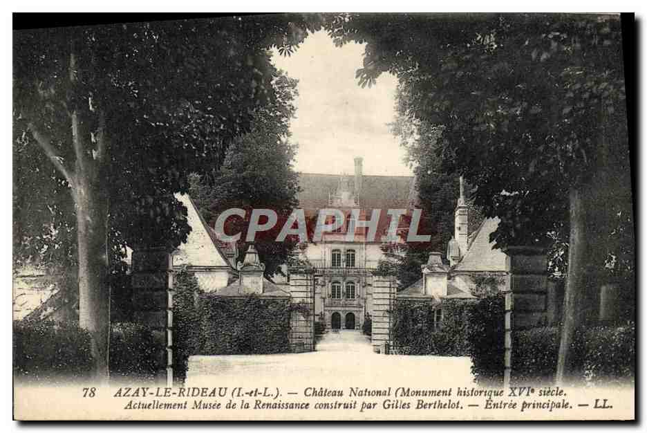 CPA Azay Le Rideau Chateau National