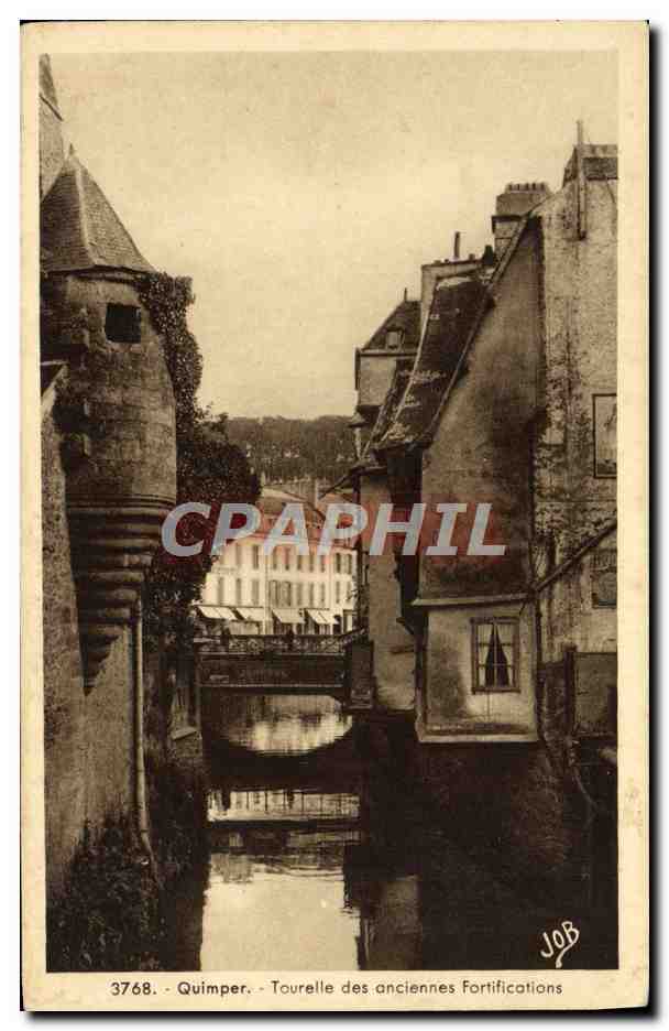 CPA Quimper Tourelle des Anciennes Fortificotions
