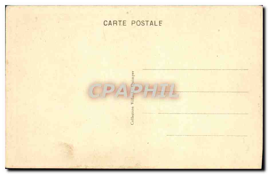 CPA Quimper Tourelle des Anciennes Fortificotions — Rückseite
