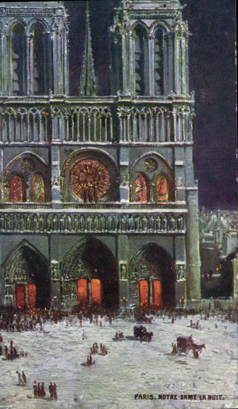 CPA Paris Notre Dame La Nuit
