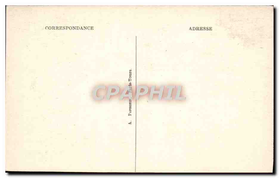 CPA Chambord Le Chateau La Salle du Conseil de Louis XIV — Verso