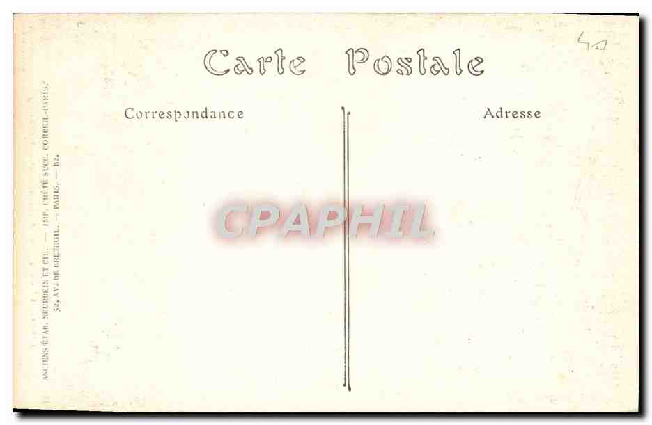 CPA Blois Le Chateau Aile Louis Francois 1er Oratoire de Catherine de Medicis  — Rückseite