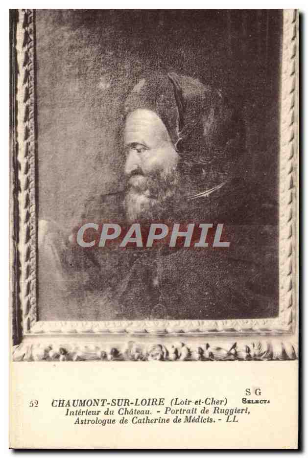 Chaumont-sur-Loire — Intérieur du Château — Portrait de Ruggieri, Astrologue de Catherine de Médicis — SG Selecta