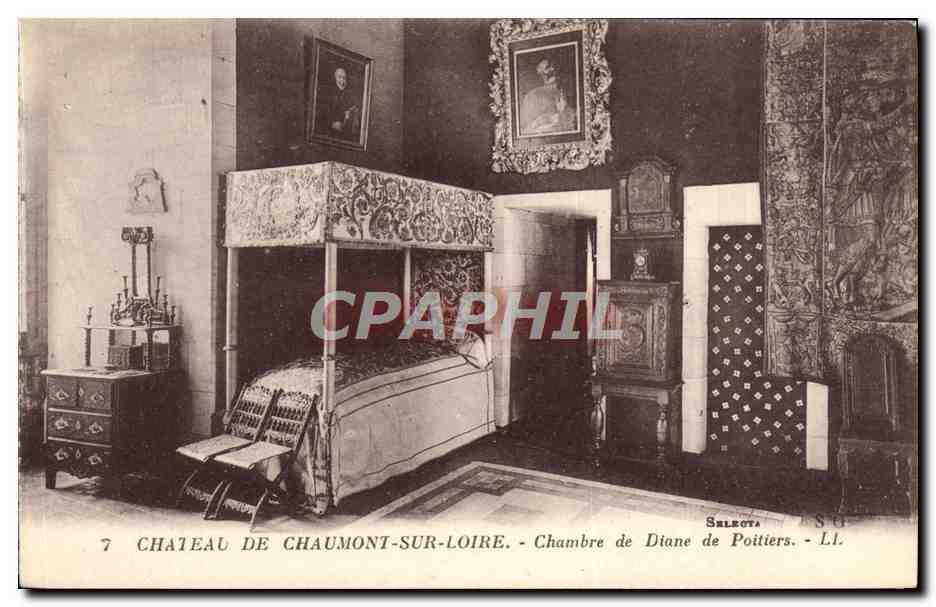 Château de Chaumont-sur-Loire — Chambre de Diane de Poitiers — Selecta SG