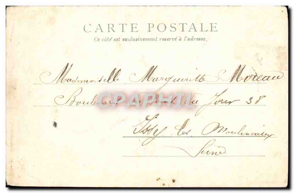 CPA Chateau de Chambord — Verso