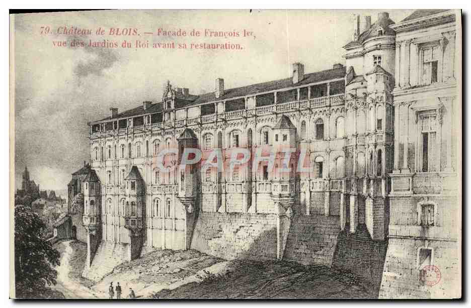CPA Chateau de Blois Facade de Francois 1er