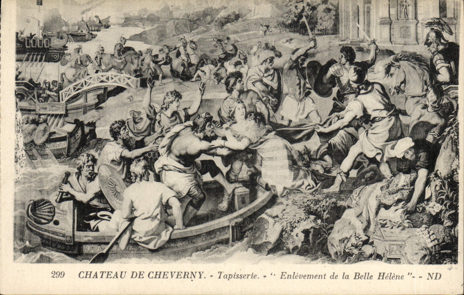 Château de Cheverny — Tapisserie 'Enlèvement de la Belle Hélène' — ND