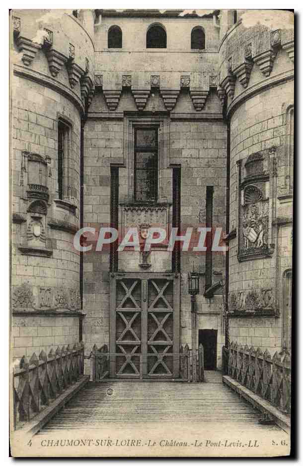 CPA Chateau De Chaumont Sur Loire Le pont levis