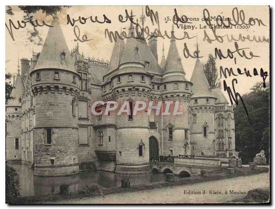 CPA Environs De Meulan Vigny Le chateau 