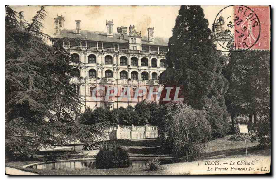 CPA Blois Le Chateau La Facade Francois 1er