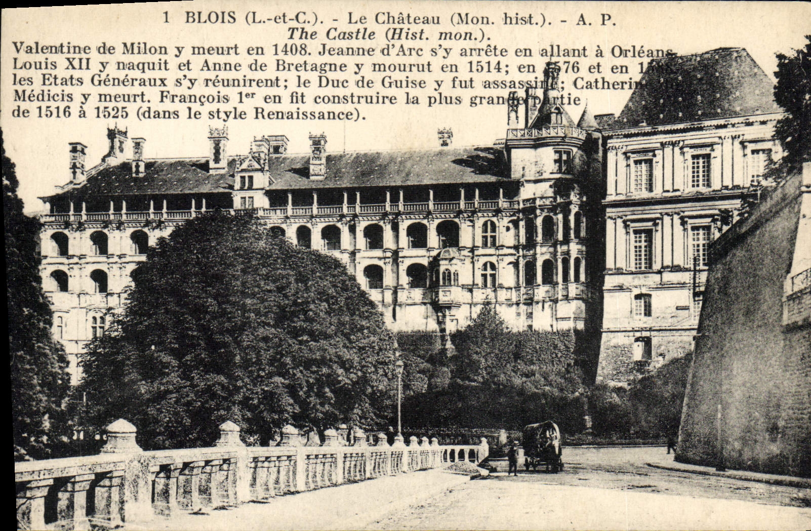 Blois (Loir-et-Cher) — Le Château (Monument historique) — A.P.
