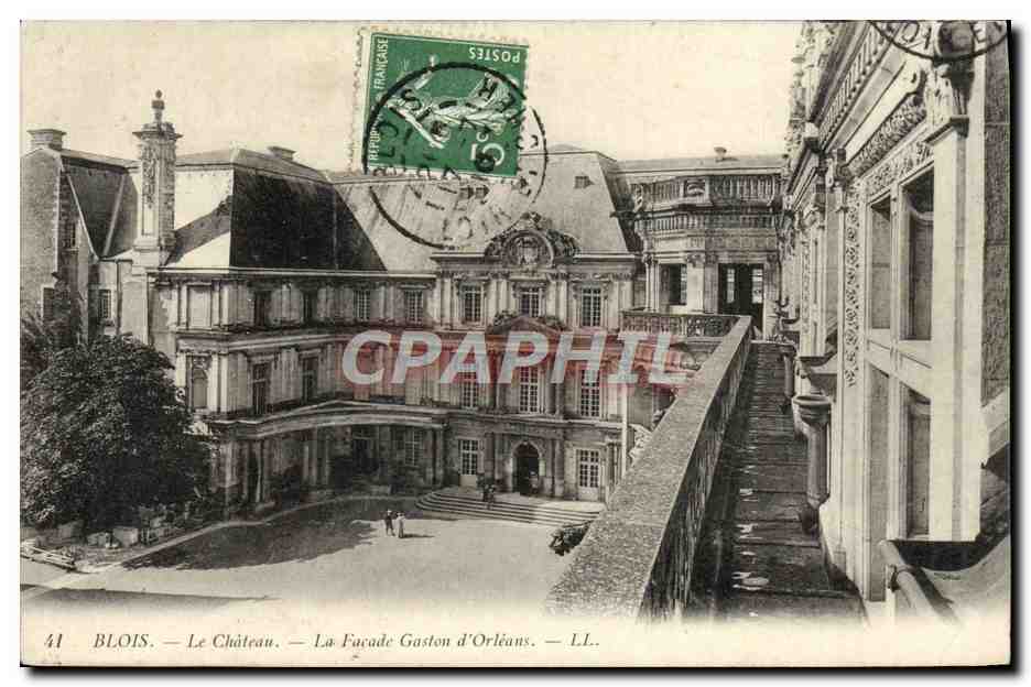 CPA Blois Le Chateau La Facade Gaston d'Oleans