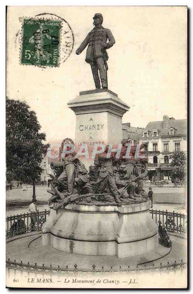CPA Le Mans Le Monument de Chanzy Militaria