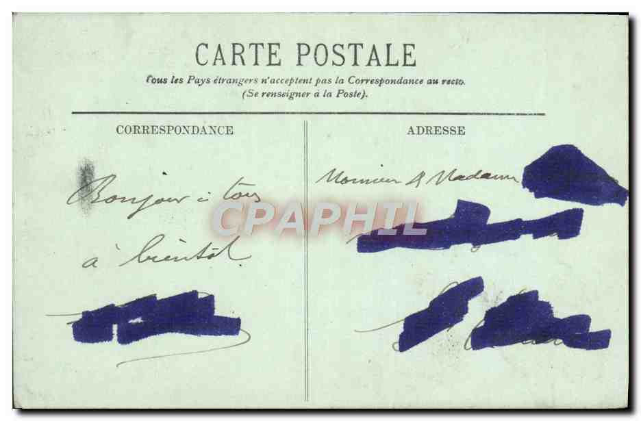 CPA Le Mans Le Monument de Chanzy Militaria — Rückseite