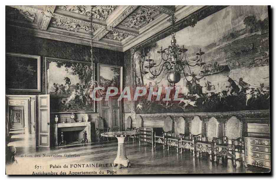 Antichambre van de Appartementen van de Paus — Paleis van Fontainebleau — Collectie van de Nieuwe Galerijen