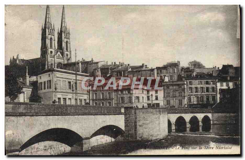 CPA Niort Le Pont sur La Sevre Niortaise
