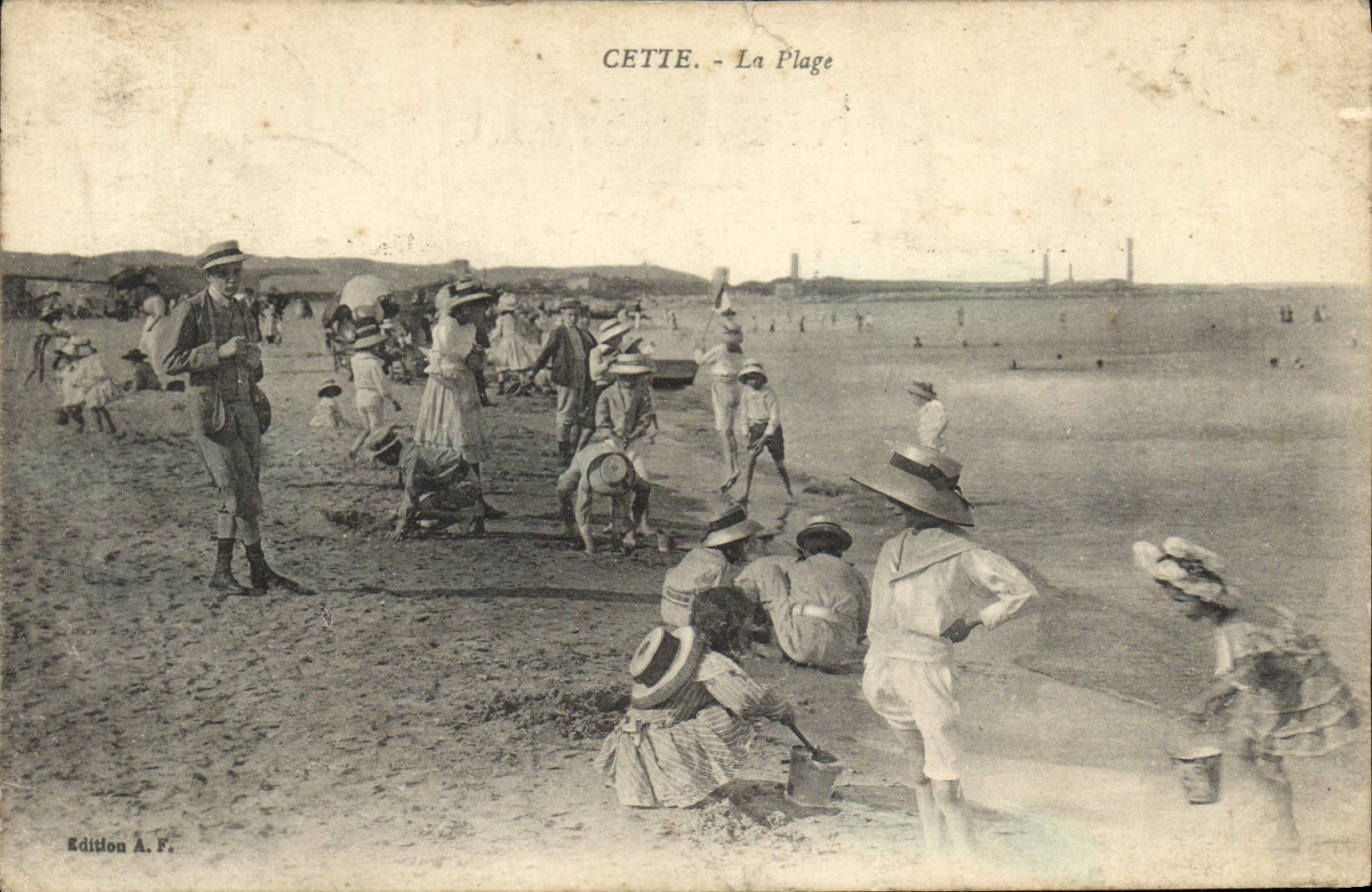 CPA Cette La Plage