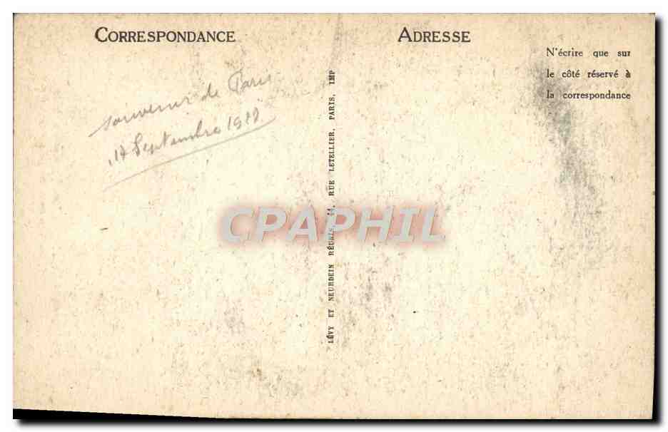 CPA Paris Eglise Saint Etienne du Mont Le Tombeau de Sainte Genevieve — Verso