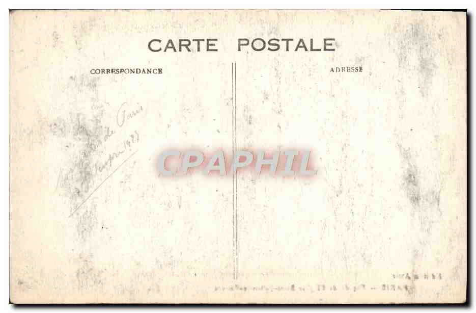 CPA Paris Facade de l'Eglise Saint Julien le Pauvre — Rückseite