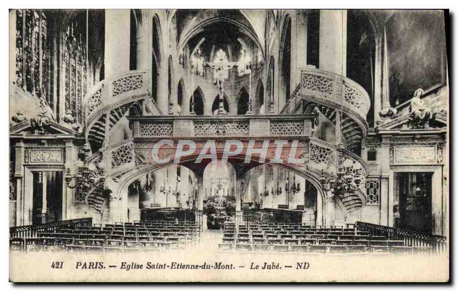 CPA Paris Eglise Saint Etienne du Mont Le jube