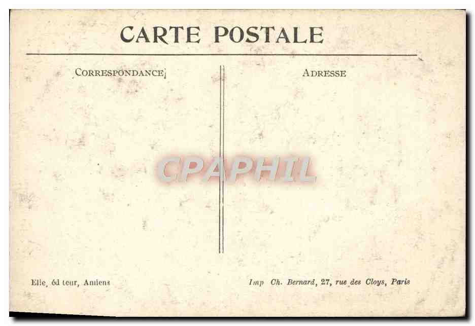 CPA Meharicourt L'Eglise Militaria — Back