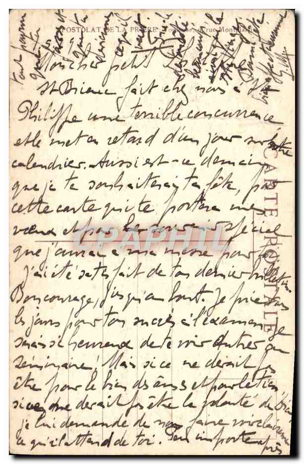 CPA Saint Louis De Gonzague a 17 ans Paul Veronese  — Rückseite