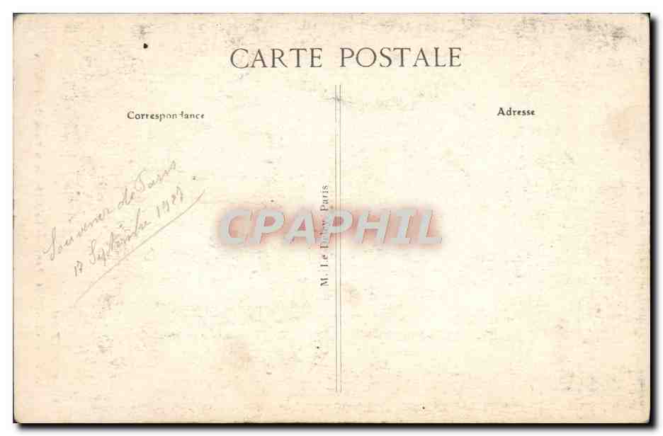 CPA Paris Saint Severin La Niche et la Porte Saint Martin — Rückseite