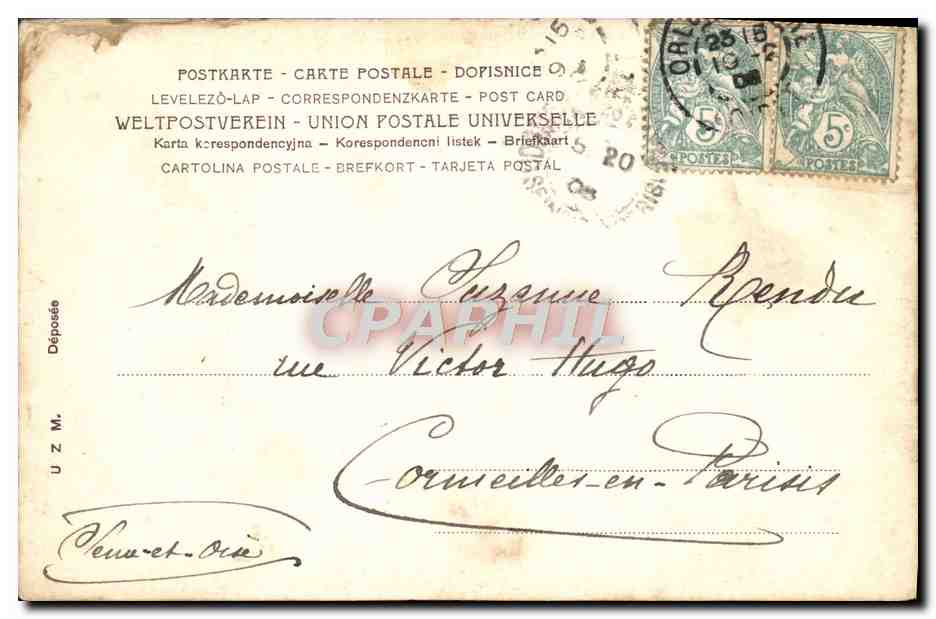 CPA Fantaisie Enfants — Rückseite