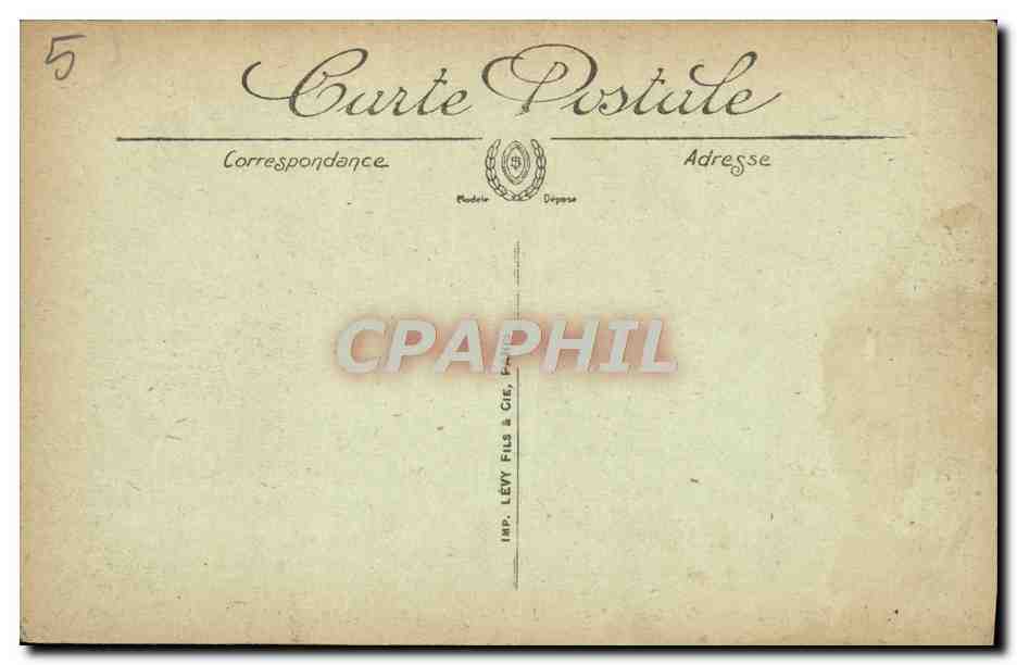 CPA Lourdes Le Chateau Fort — Verso