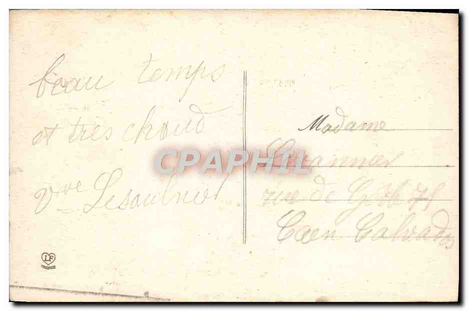 CPA Lourdes Bords du Gave en face la Grotte — Verso