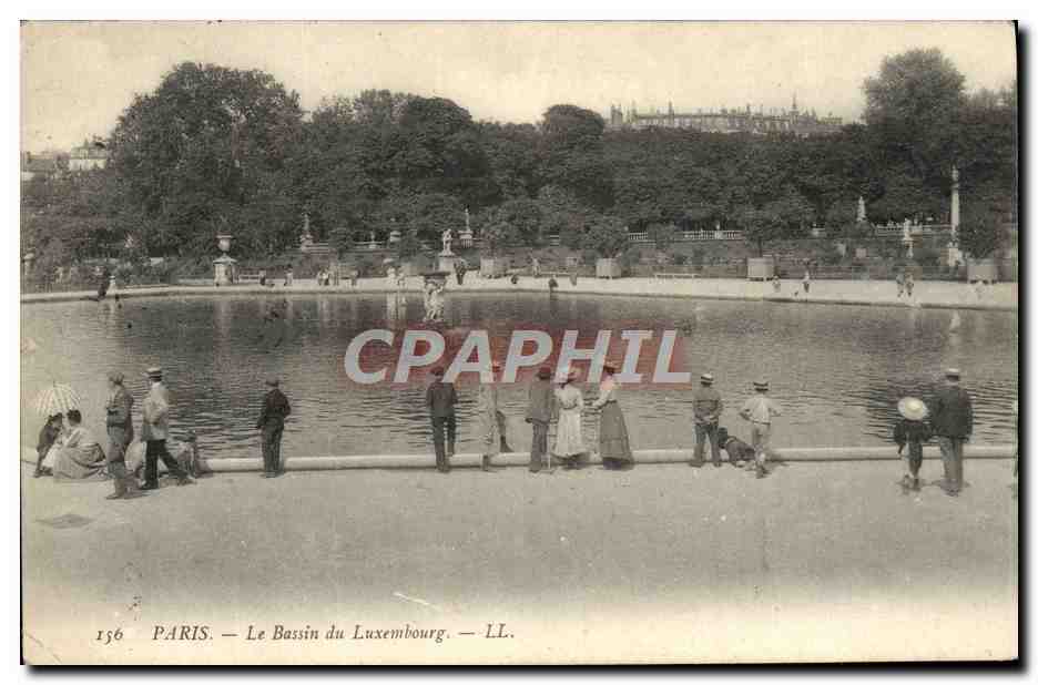 CPA Paris Le Bassin du Luxembourg