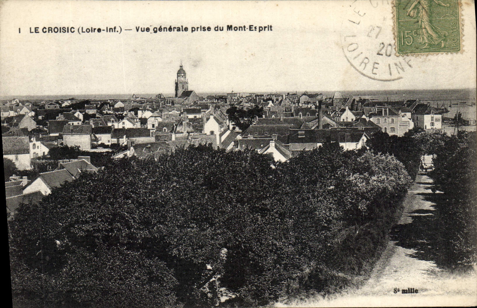 CPA Le Croise Vue Generale prise du Mont Esprit
