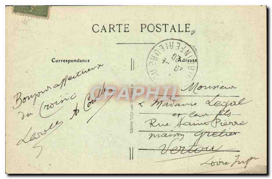 CPA Le Croise Vue Generale prise du Mont Esprit — Back