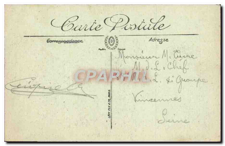 CPA Saint Germain En Laye Le Pavillon Henri IV Pris de L'Ascenseur — Rückseite