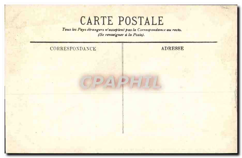 CPA Biarritz Casino Municipal Hotel du Palais et la Plage — Verso