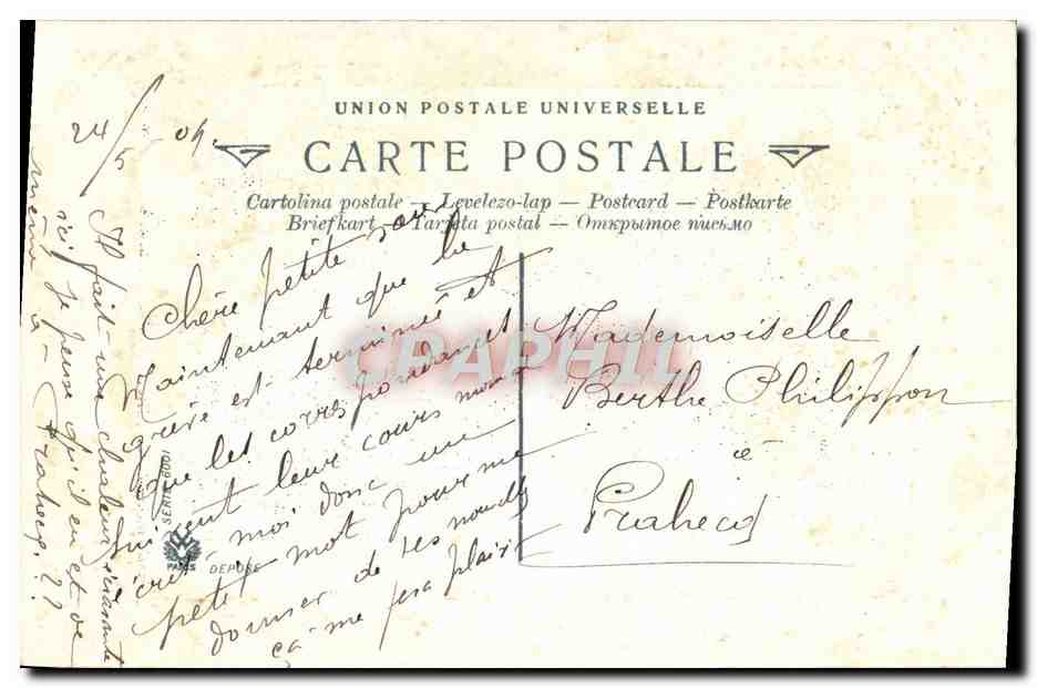 CPA Clairiere — Rückseite