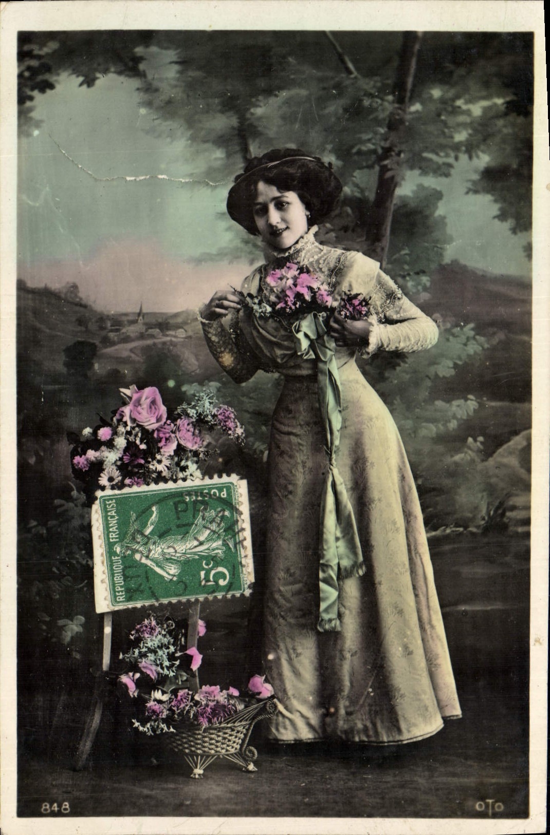 CPA Fantaisie Femme
