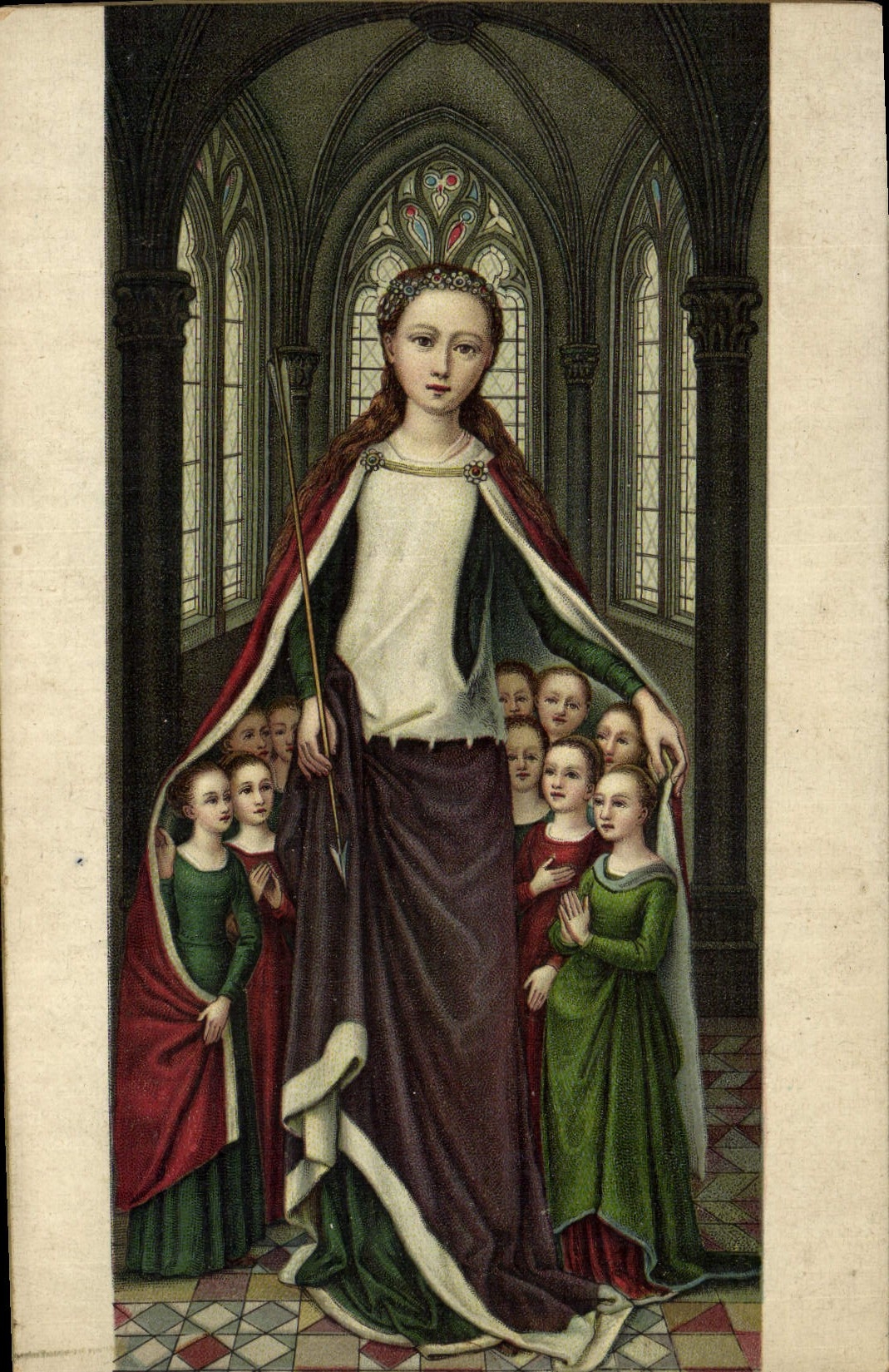 CPA La Chasse de Ste Ursule Ste Ursule et les Vierges Martyres Bruges Memling