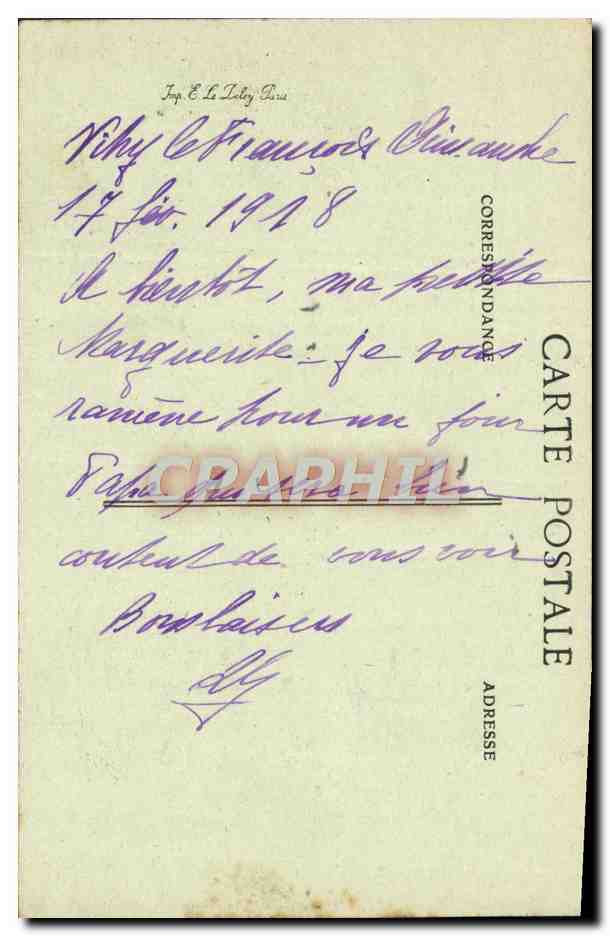 CPA Vitry Le Franvois Vue Generale de la Place d'Armes — Verso