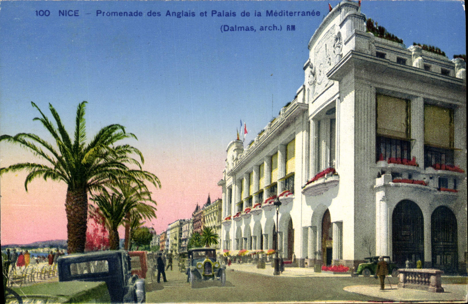 CPA Nice Promenade des Anglais et Palais de la Mediterranee
