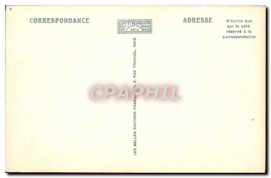 CPA Nice La Cathedrale Russe Parc Imperial Russie Russia — Rückseite