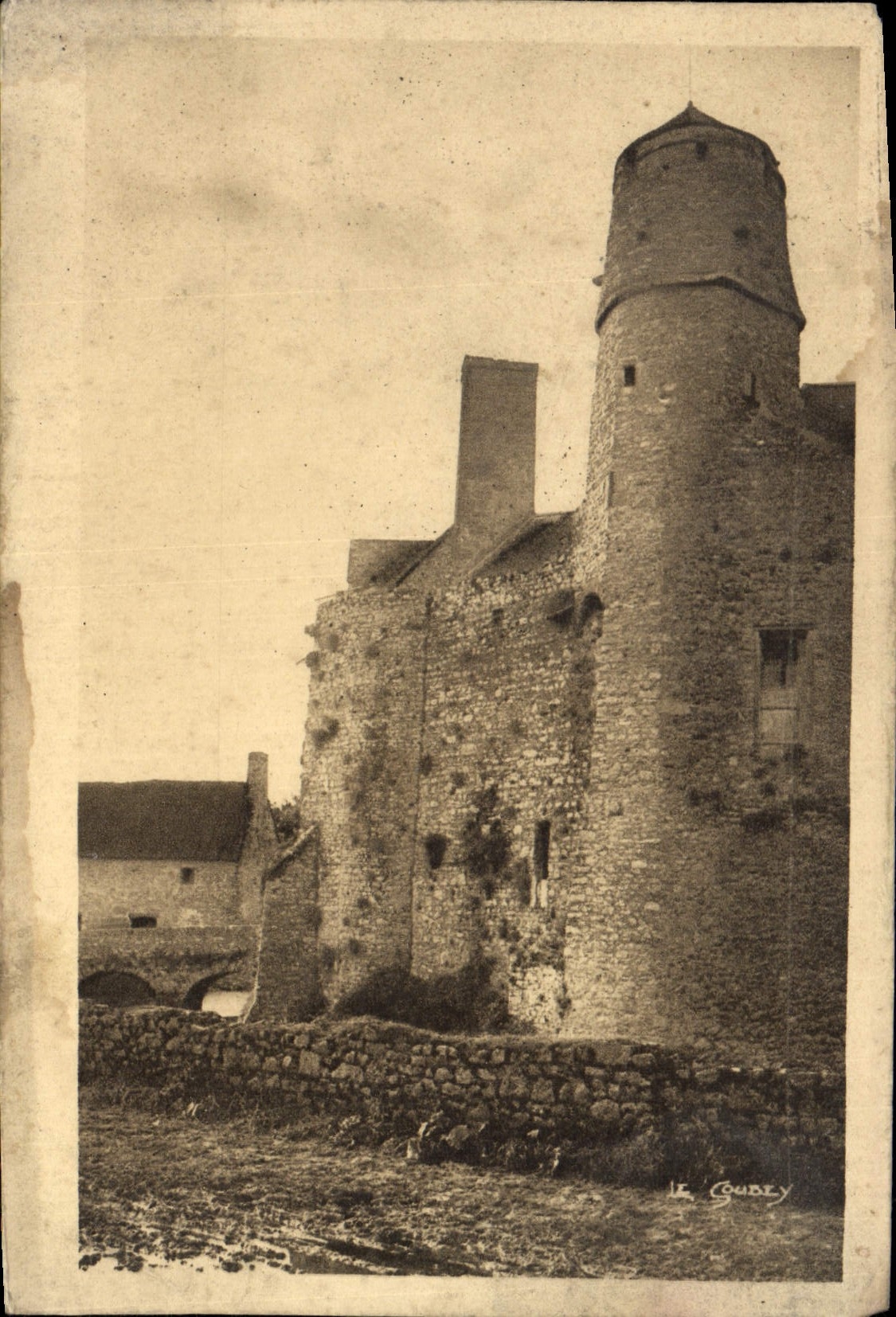 CPA Pirou Plage Le Vieux Manoir Reste d'un chateau fort avec donjon