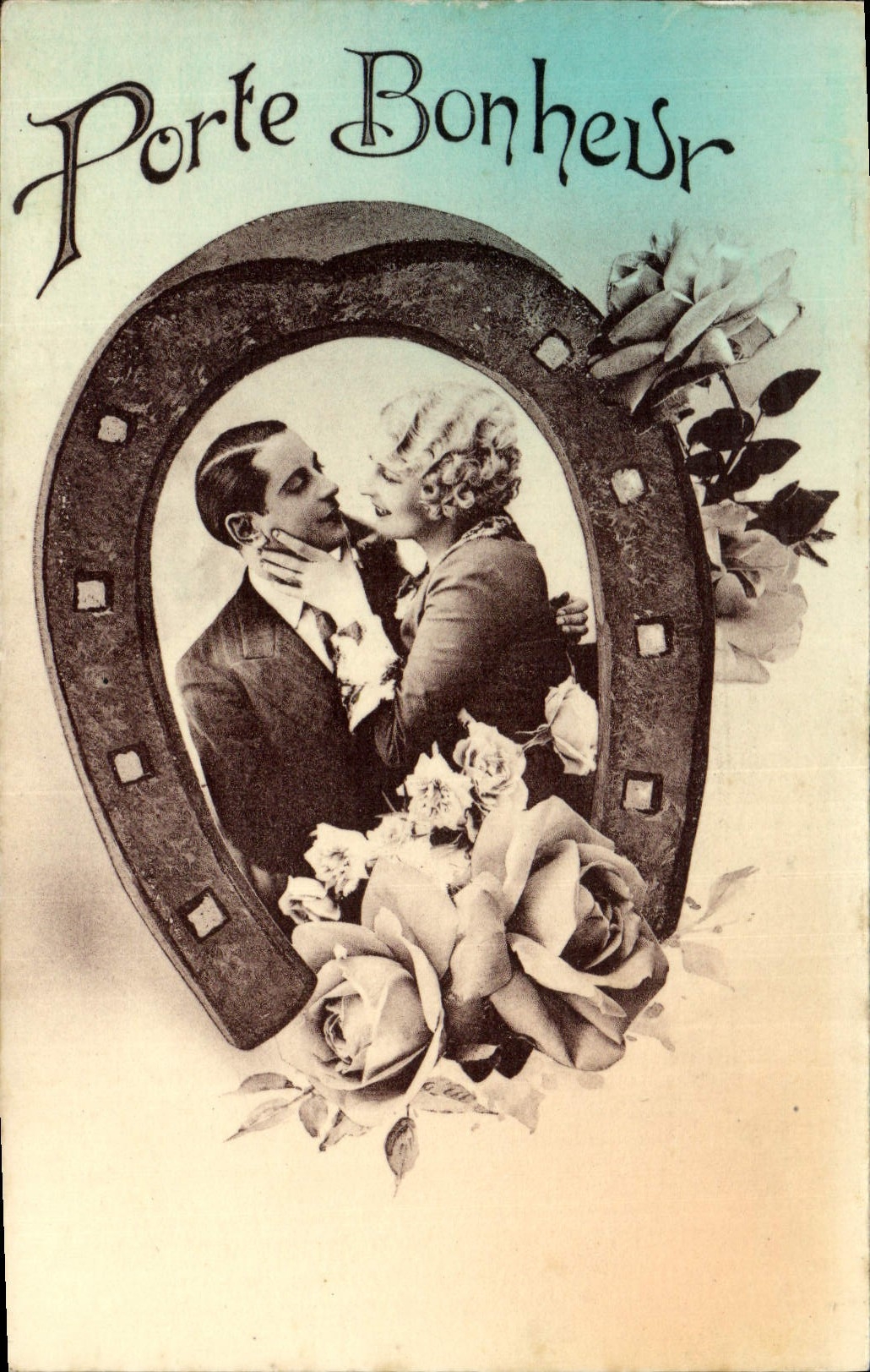 CPA Porte Bonheur Femme Porte bonheur