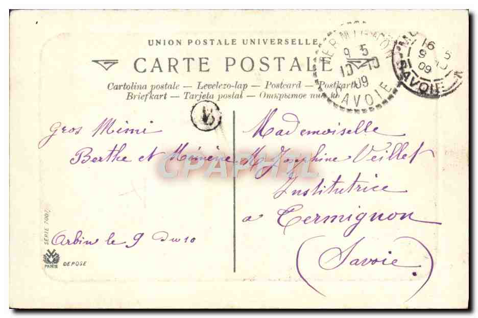 CPA Fantaisie Femme — Rückseite