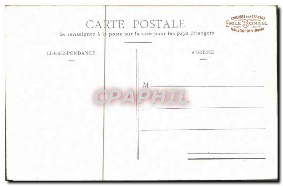 CPA Flagrant Delit Femme — Rückseite
