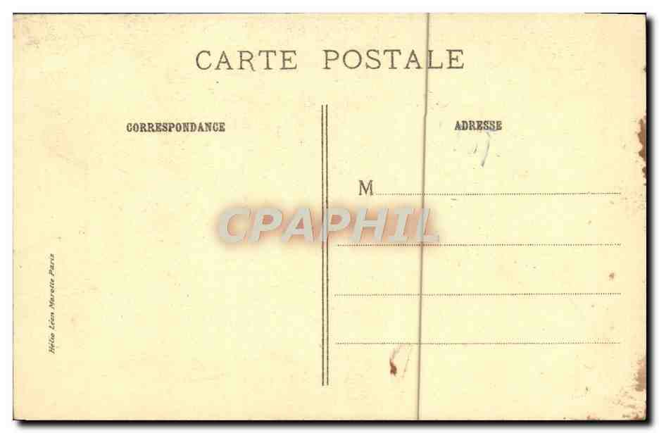 CPA Institut De France Abbaye de Chaalis Le Hall ou Salle des Moines — Verso
